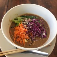Vegan ramen at Rain or Shine in Koh Phangan