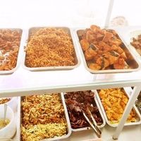 Mostly spicy, Balinese-spiced tempeh and mock meats. at New Gopal-Dev in Abiansemal