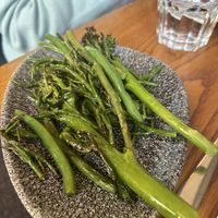 Broccoli, green beans and samphire   at The George in Bromley