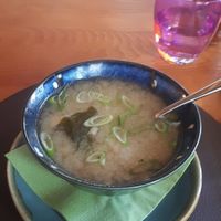 Miso soup at Yama Restaurant Alte Post in Davos