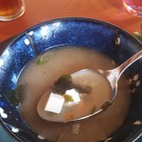 Miso soup at Yama Restaurant Alte Post in Davos