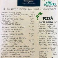 menu at Stewart's Drive-In in Hazlet