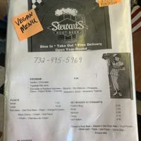 new menu at Stewart's Drive-In in Hazlet
