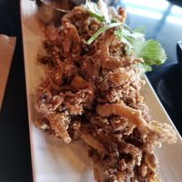 Vegan fried oyster mushrooms 😍 at Isarn Thai Soul Kitchen in Lynnwood