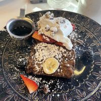 The Banana Bread French Toast  at Saddle Creek Breakfast Club in Omaha