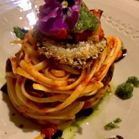 The vegan “lasagna"  at Polpetta in New Plymouth