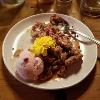 Apple crumble & Ice cream at Polpetta in New Plymouth