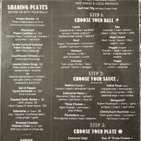 Mains menu ~ March 2018 at Polpetta in New Plymouth