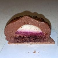 Vegan chocolate mousse at The Hatter and the Hare in Bayswater