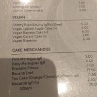 Vegan desert at The Hatter and the Hare in Bayswater