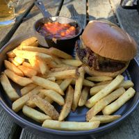 vegan burger   at Brewhouse & Kitchen in Cardiff