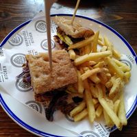 Sandwich and chips (March 2025) at Brewhouse & Kitchen in Cardiff