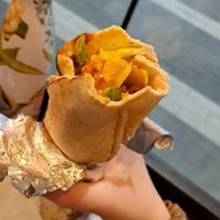 Vegan wrap at LEON in Birmingham