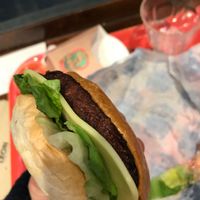 Love burger at LEON in Birmingham