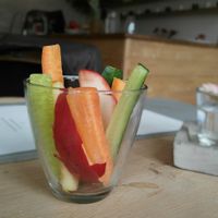 free snack at Roots in Trencin