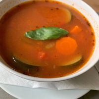 Soup from the daily menu at Roots in Trencin