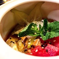 Veganised dessert at Ganglamedo Vegetarian Cuisine in Central Singapore