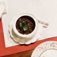 Truffle Steam Rice in Aberdeen Cup. at Ganglamedo Vegetarian Cuisine in Central Singapore