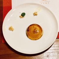 Osmanthus Jelly, made using Tibetan tea. at Ganglamedo Vegetarian Cuisine in Central Singapore