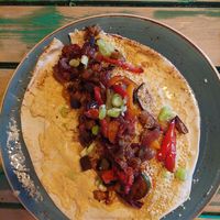 Med flatbread (without the feta) at The Orchard Coffee in Bristol