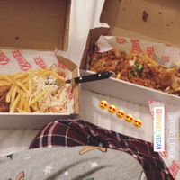 Chicken strips and chips at Oowee Diner in Bristol