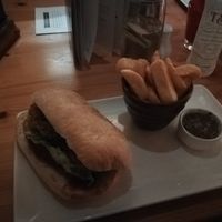 Chickpea burger at The Willy Wicket in Bristol