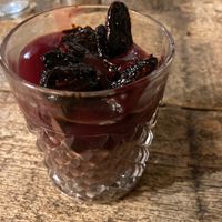 Dessert - Burnt pecan and cherry dessert at Rockaway Cafe in Temple Cloud