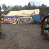 The entrance to the “yard” at Rockaway Cafe in Temple Cloud