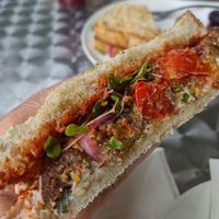 Mushroom "Sausage" Sammy at Y'not Organic in Pismo Beach