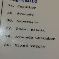 veggie rolls at Sushi Factory in Melbourne