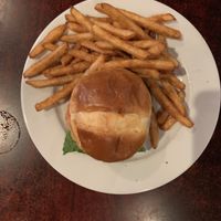 veggie burger at City Limits Brewing in Wallace