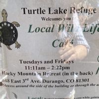 Sign  at Turtle Lake Refuge in Durango