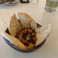 Hummus at Nicolau Lisboa in Lisbon