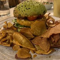 Vegan burger  at Nicolau Lisboa in Lisbon