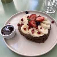 The vegan pancakes   at Nicolau Lisboa in Lisbon