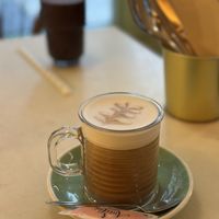 Latte with oat milk  at Nicolau Lisboa in Lisbon