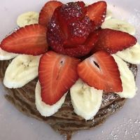 Vegan pancakes at Nicolau Lisboa in Lisbon