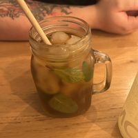 Red fruit ice teaa  at H&K's - Vlaamsesteenweg in Brussels