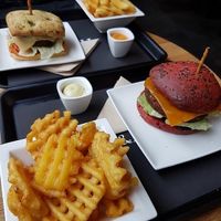vegan burgers at H&K's - Vlaamsesteenweg in Brussels