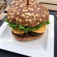 All vegan burger! at H&K's - Vlaamsesteenweg in Brussels