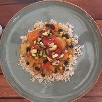 Sweet potato curry at Baobab Juice & Smoothie Bar in Port Elizabeth