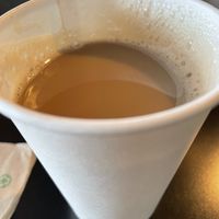 Bhakti chai with soy  at Salty Fox Coffee in San Juan Island