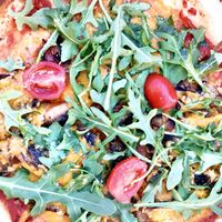 Magic mushroom pizza  at Stefanos Pizzabar in Copenhagen