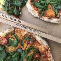 Kartoffel Kasper & Magic Mushroom vegan  at Stefanos Pizzabar in Copenhagen