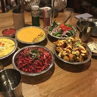 Colourful spread !  at Amrutha Lounge - Earlsfield in South West London