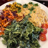 Delicious mixed plate at Amrutha Lounge - Earlsfield in South West London