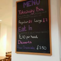 Board  at Amrutha Lounge - Earlsfield in South West London