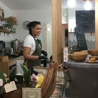 A Nice Banana in her natural habitat :) at Miss Nice Banana in Gouda