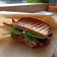 Delicious 'Red Sandwich' at Miss Nice Banana in Gouda