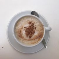 Vegan cappuccino  at El Limon in Tenerife